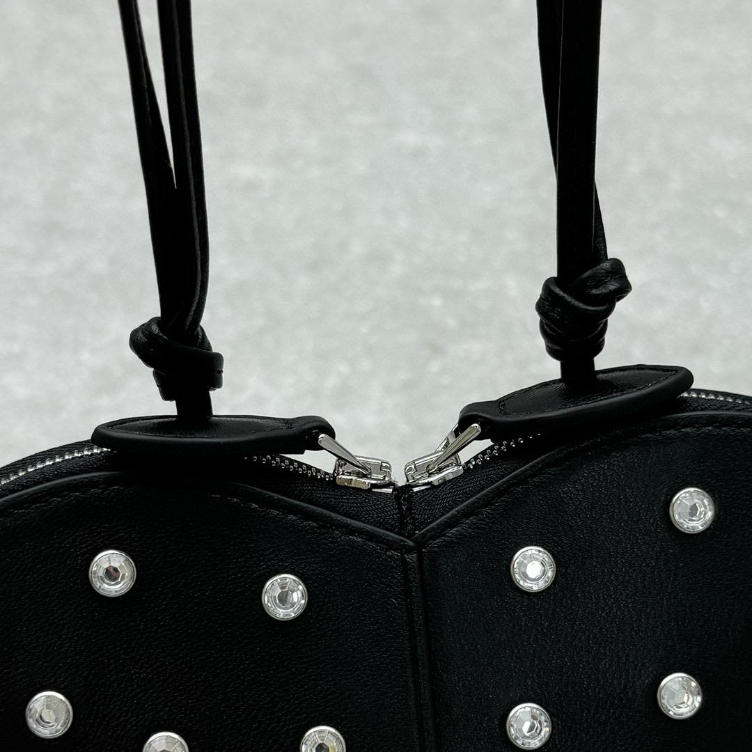 Black LC Bag With Crystals