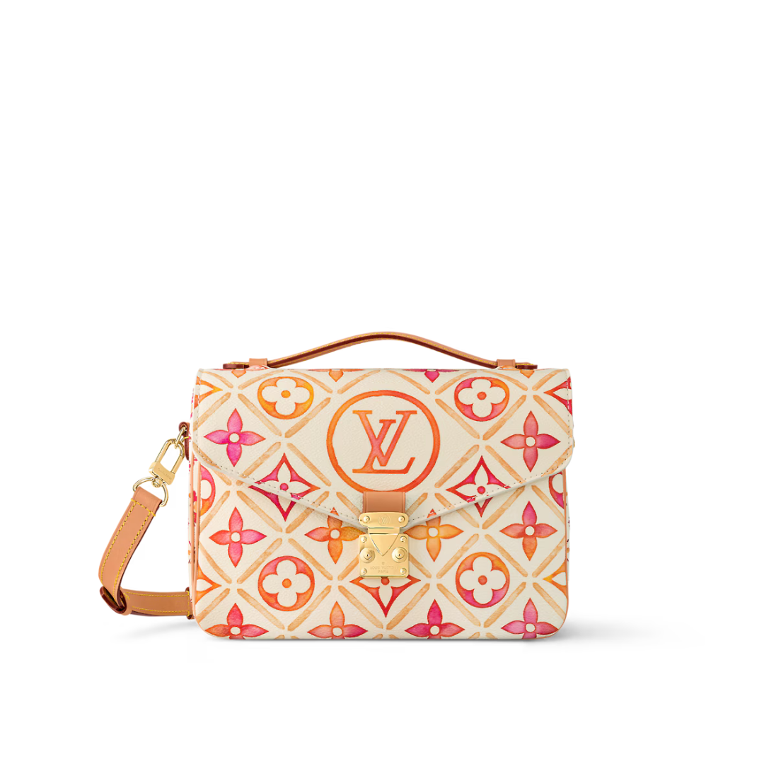 Coral By The Pool Shoulder Bag