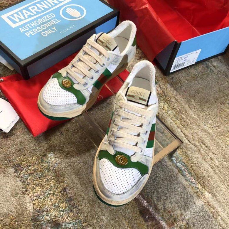 Women's off-white GS canvas-trimmed leather sneakers