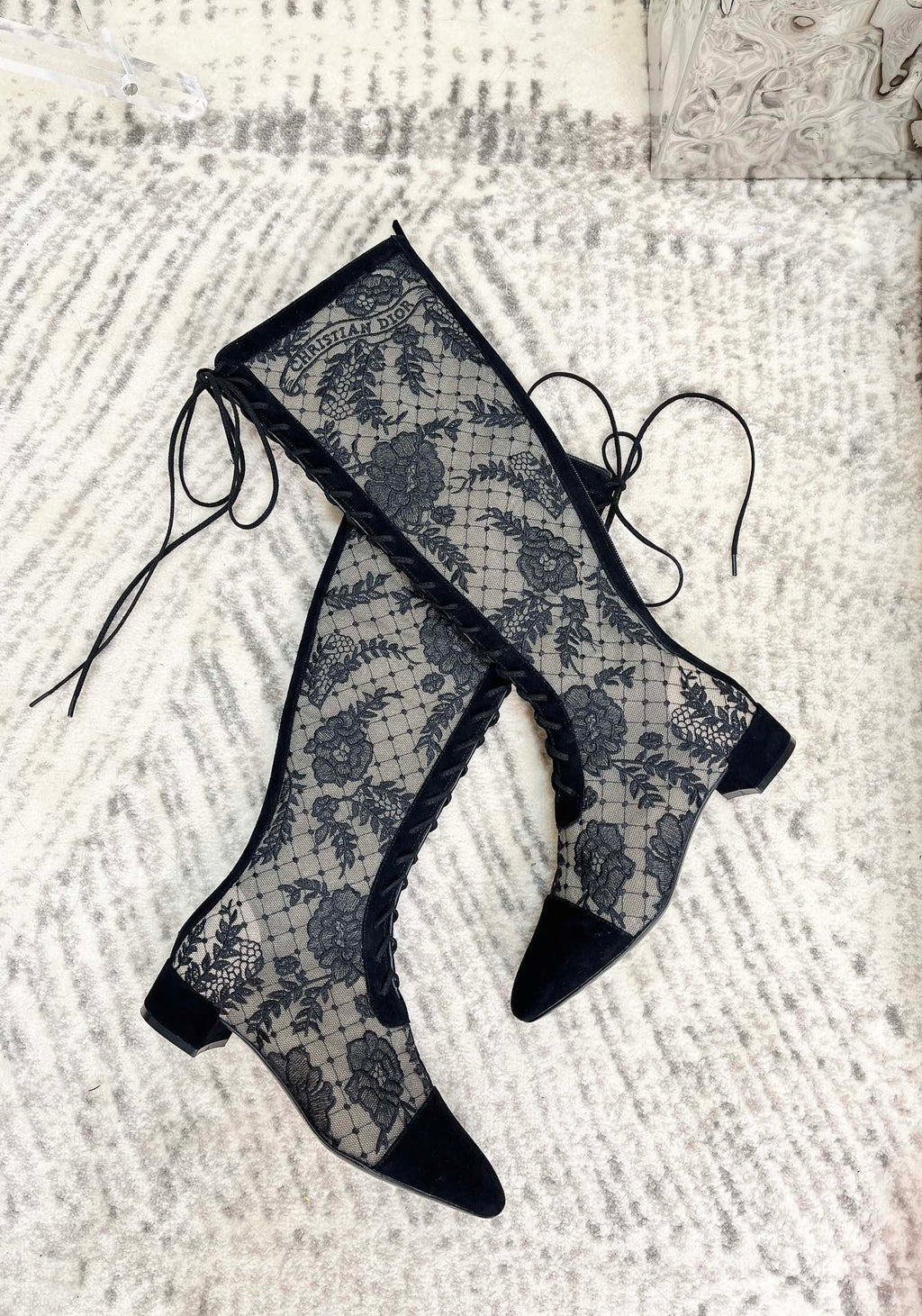 Black Mesh & Suede ND Boot