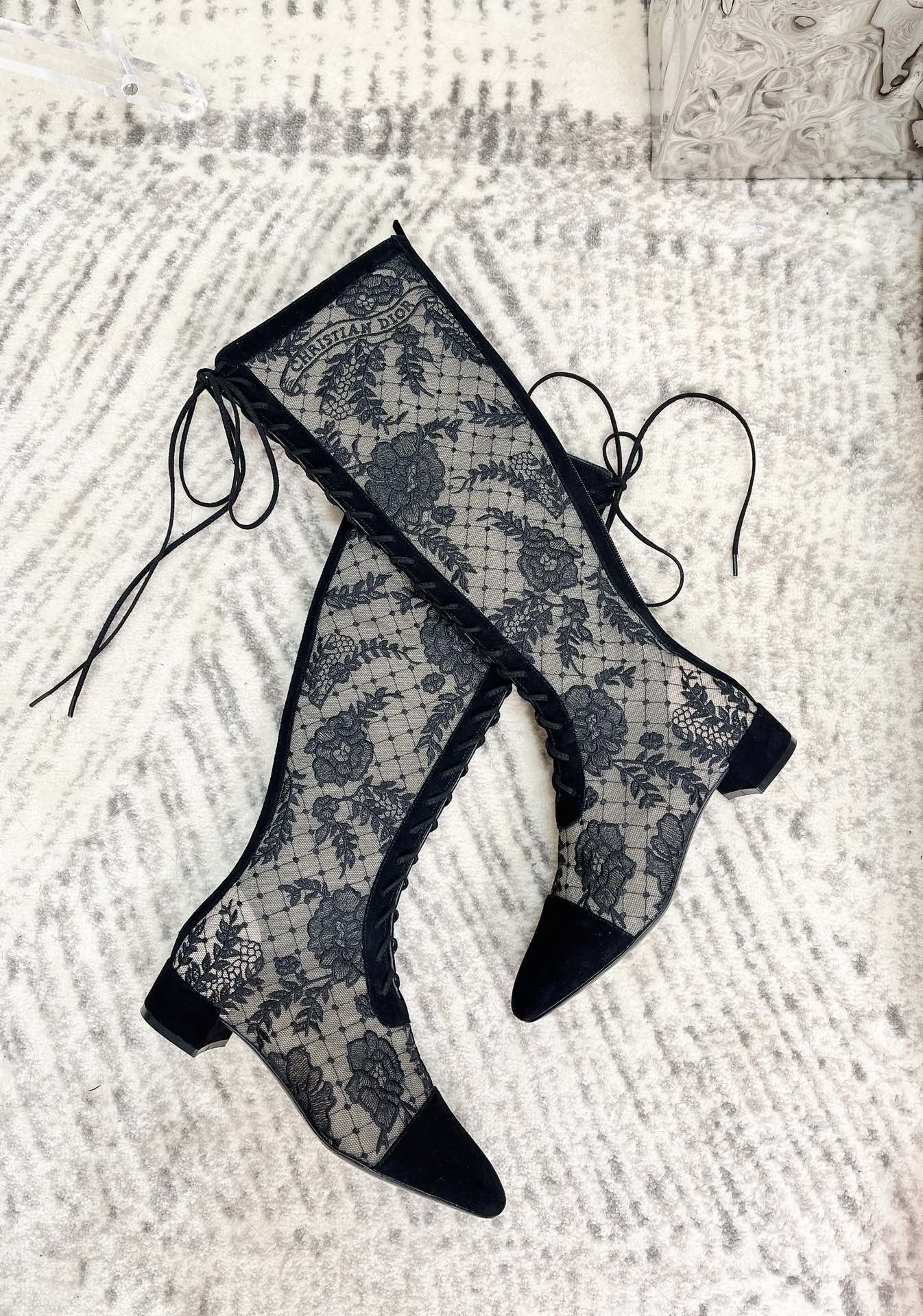 Black Mesh & Suede ND Boot