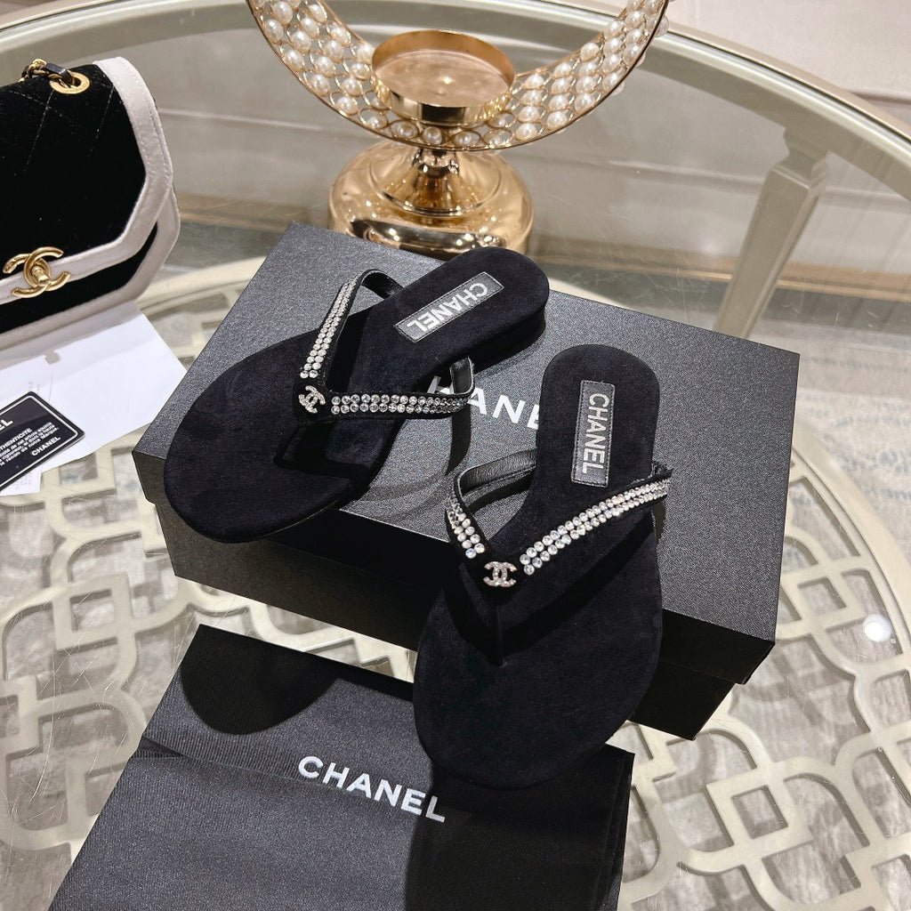 Black Suede Cruise 2024/25 Thongs