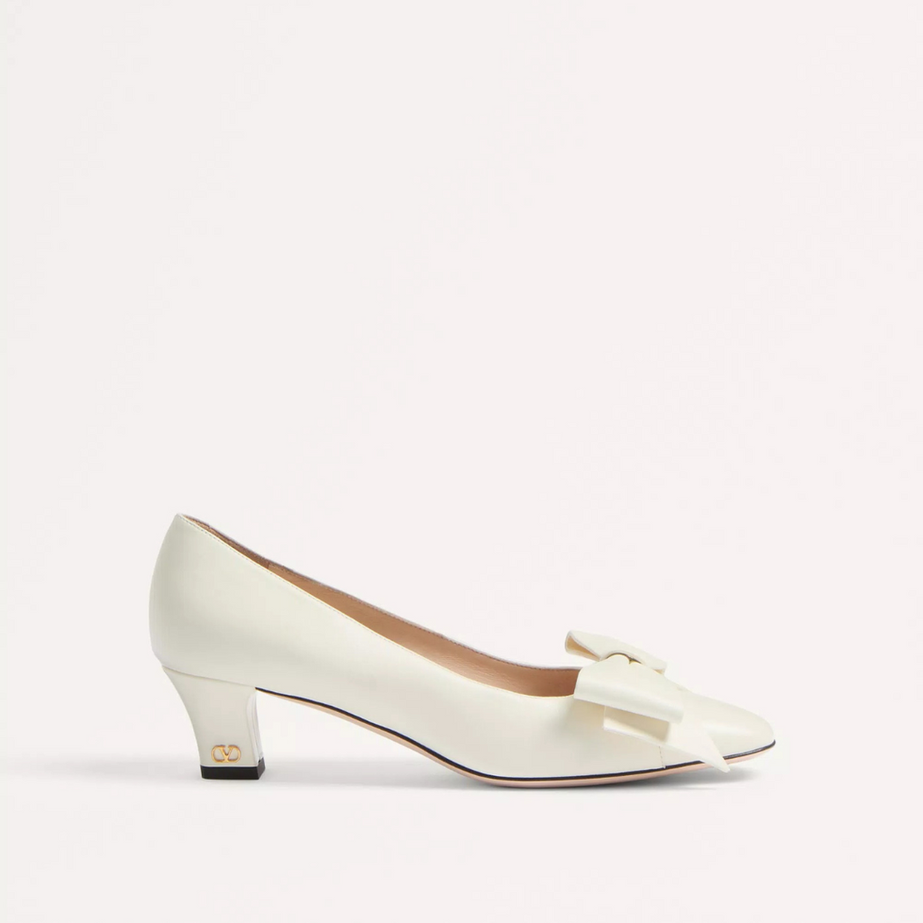Ivory Bowow Pumps