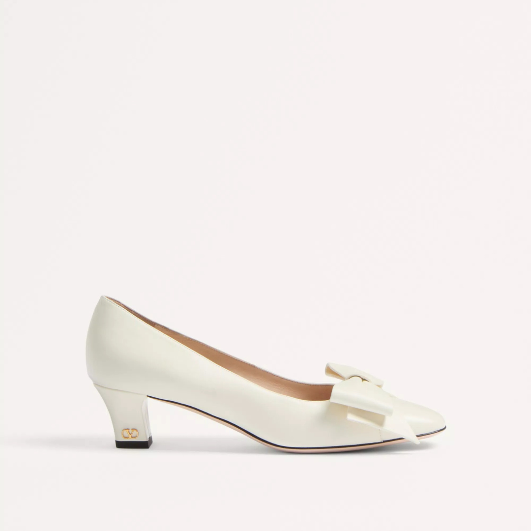 Ivory Bowow Pumps