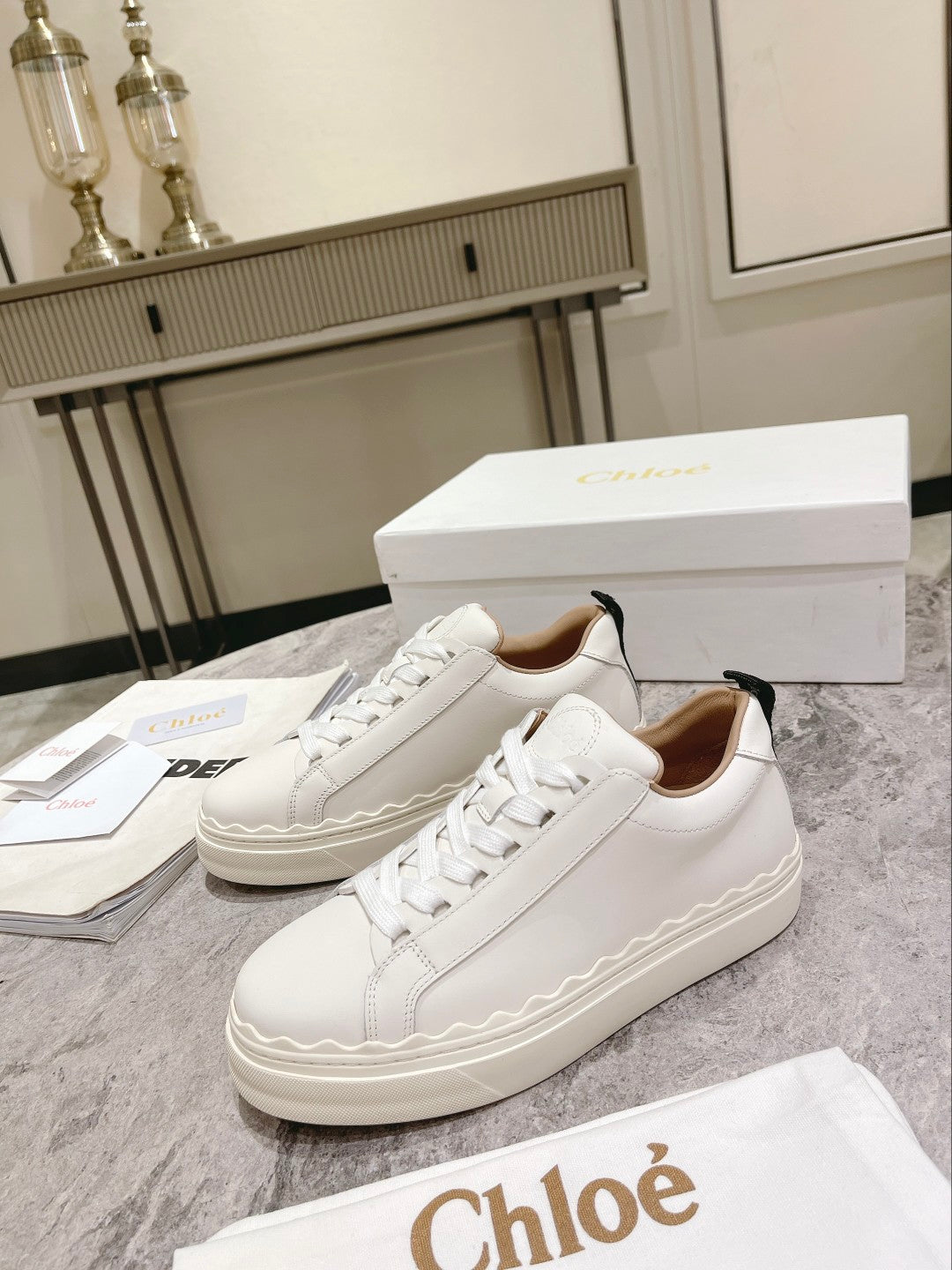 White CL sneaker