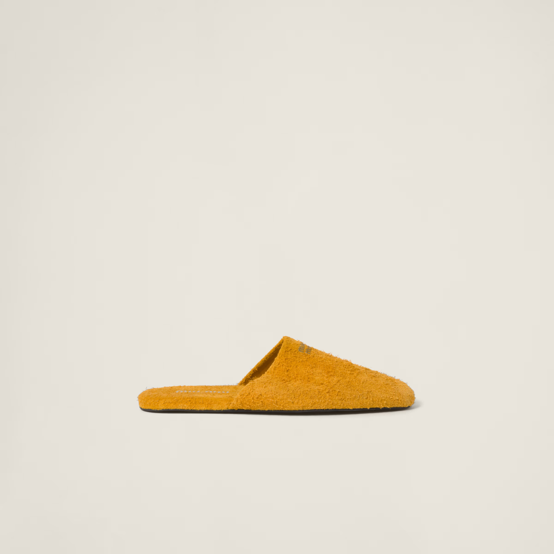 Ochre Suede Slippers
