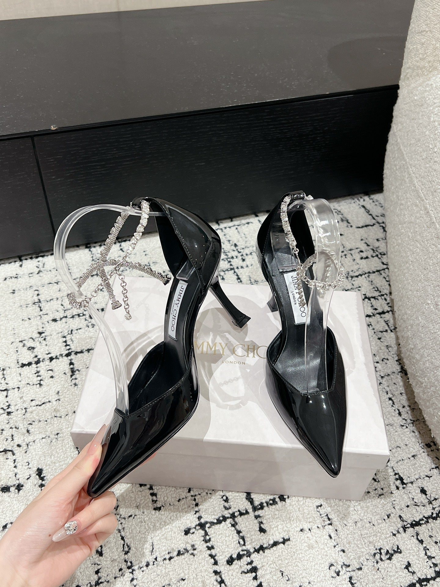 Black Stevie 100 Pumps