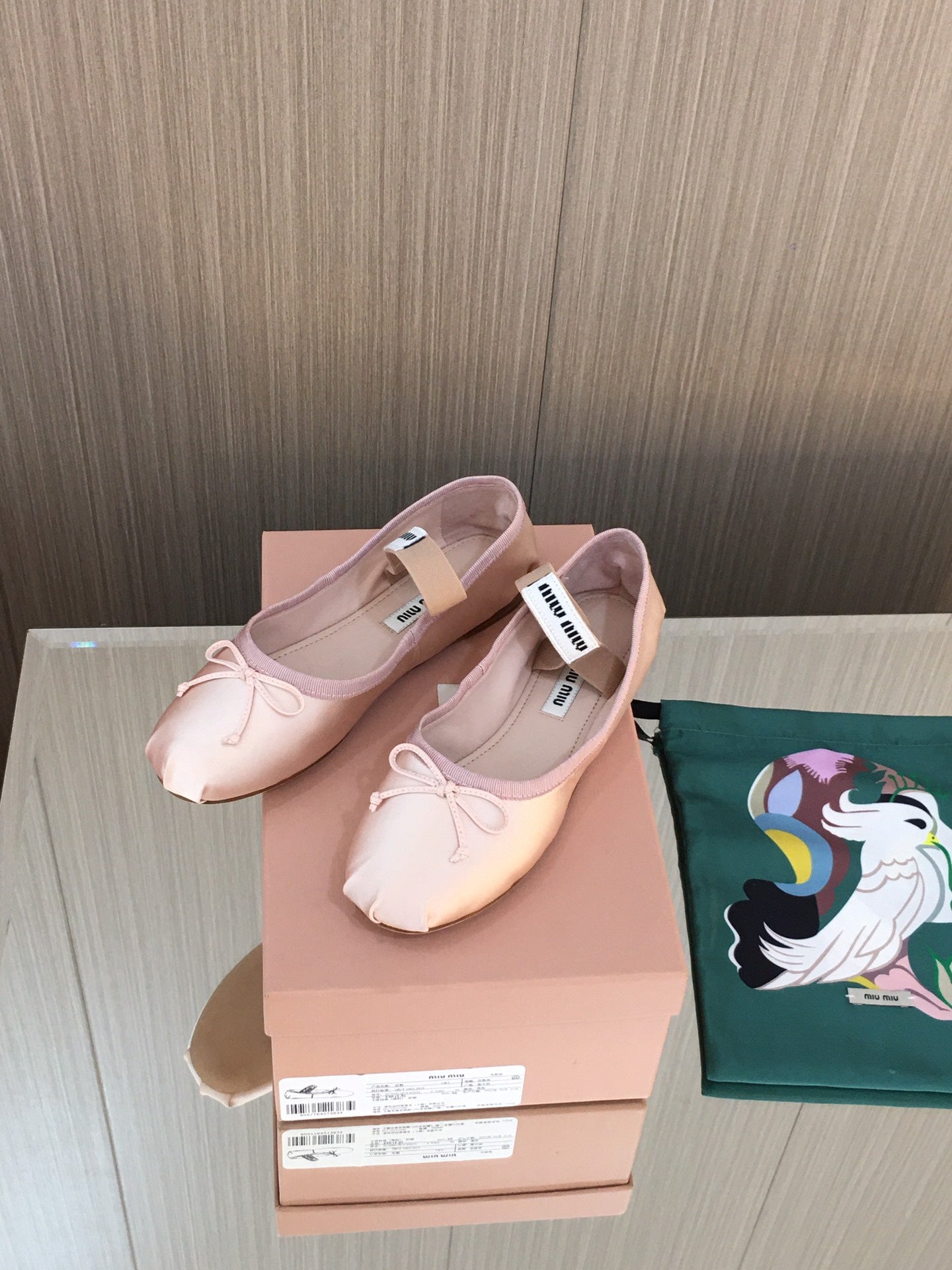 Orchid Pink M Satin ballerinas