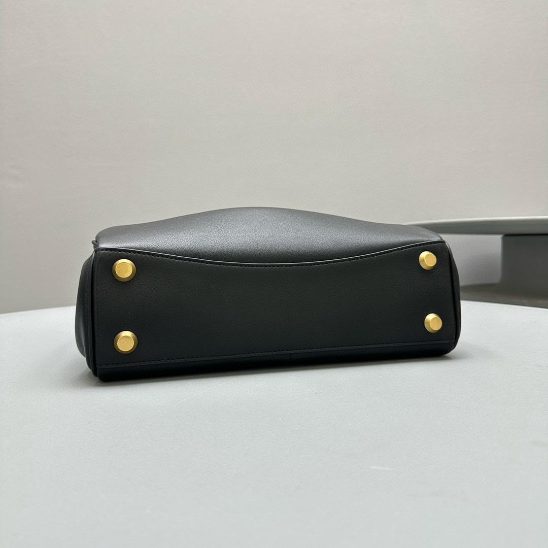 Black BR Small Handbag With Gold Hardware