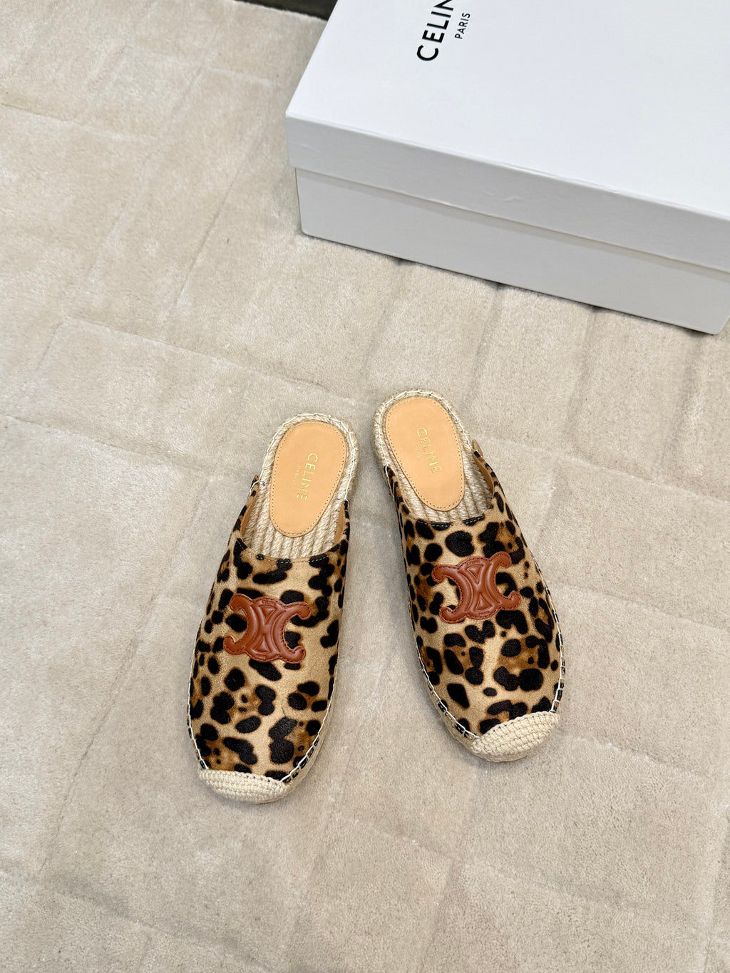 Brown/Beige Les Espadrilles Mule