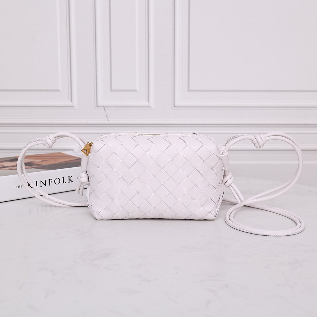 White LC cross-body mini bag