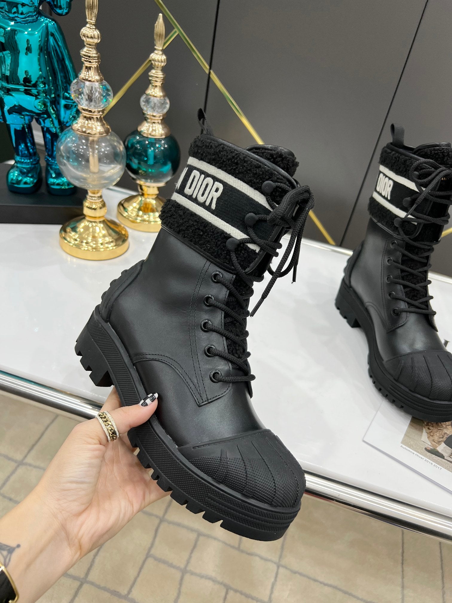 Black DM ankle boot