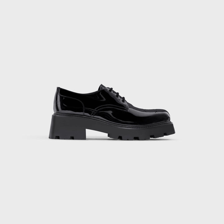 Black Patent Leather Derby Loafers
