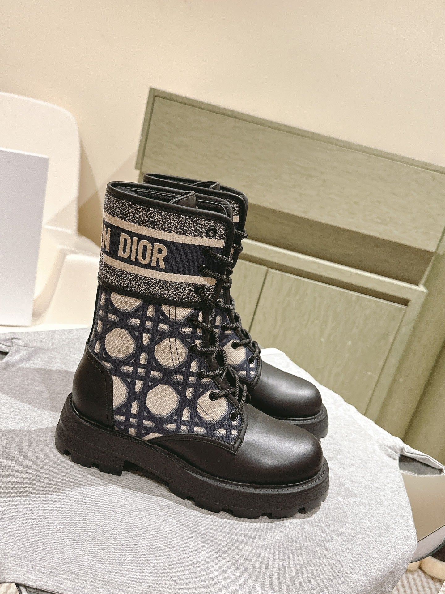 Black & Blue D-Major Ankle Boot