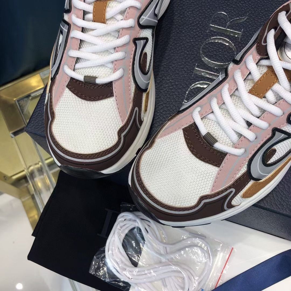 Women's White, brown and beige DB sneaker