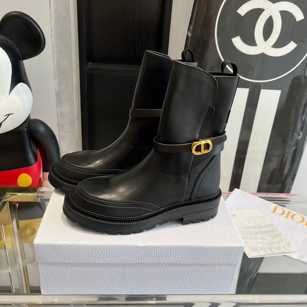 Black Empreinte Ankle Boot