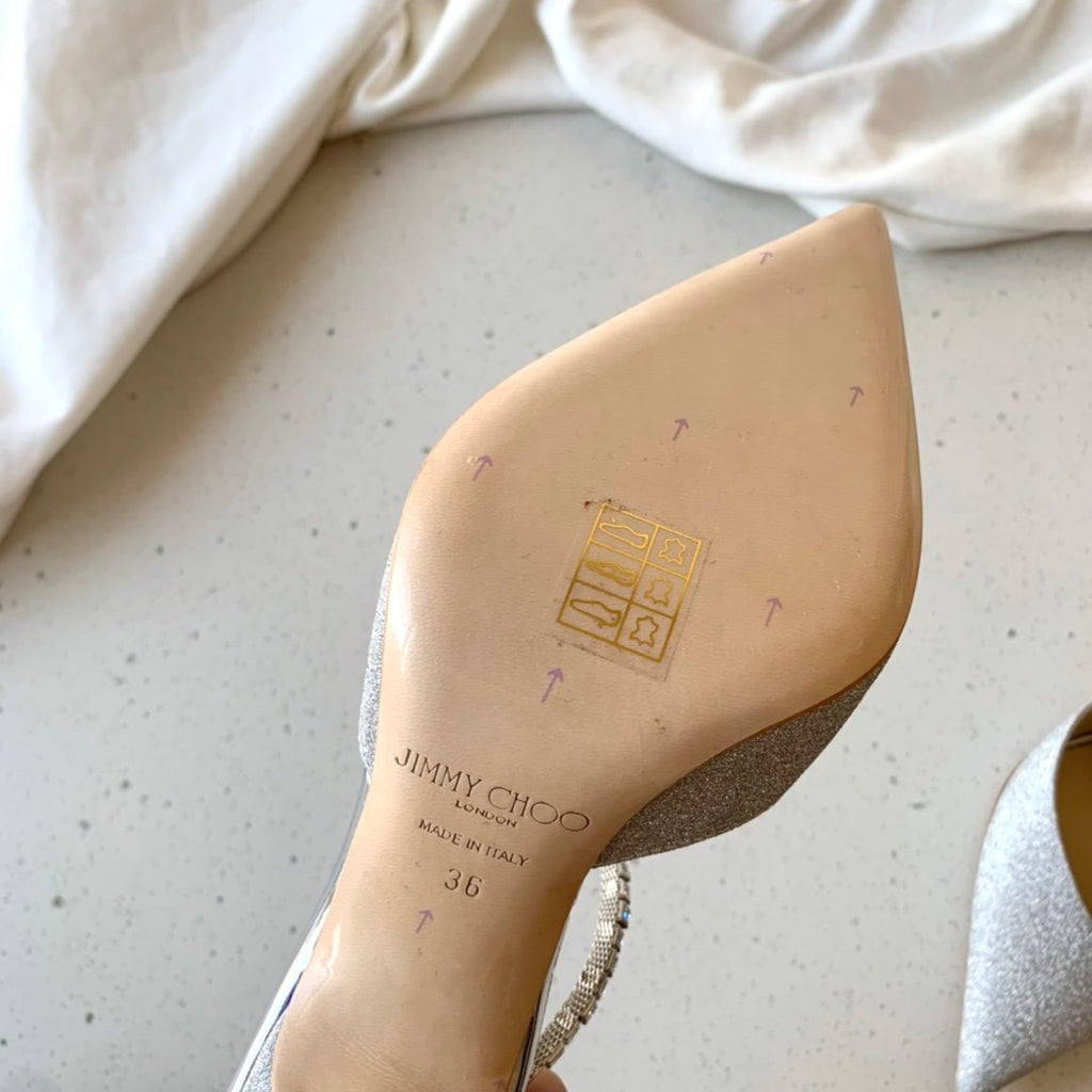 Platinum Ice Dusty Glitter JS Pumps