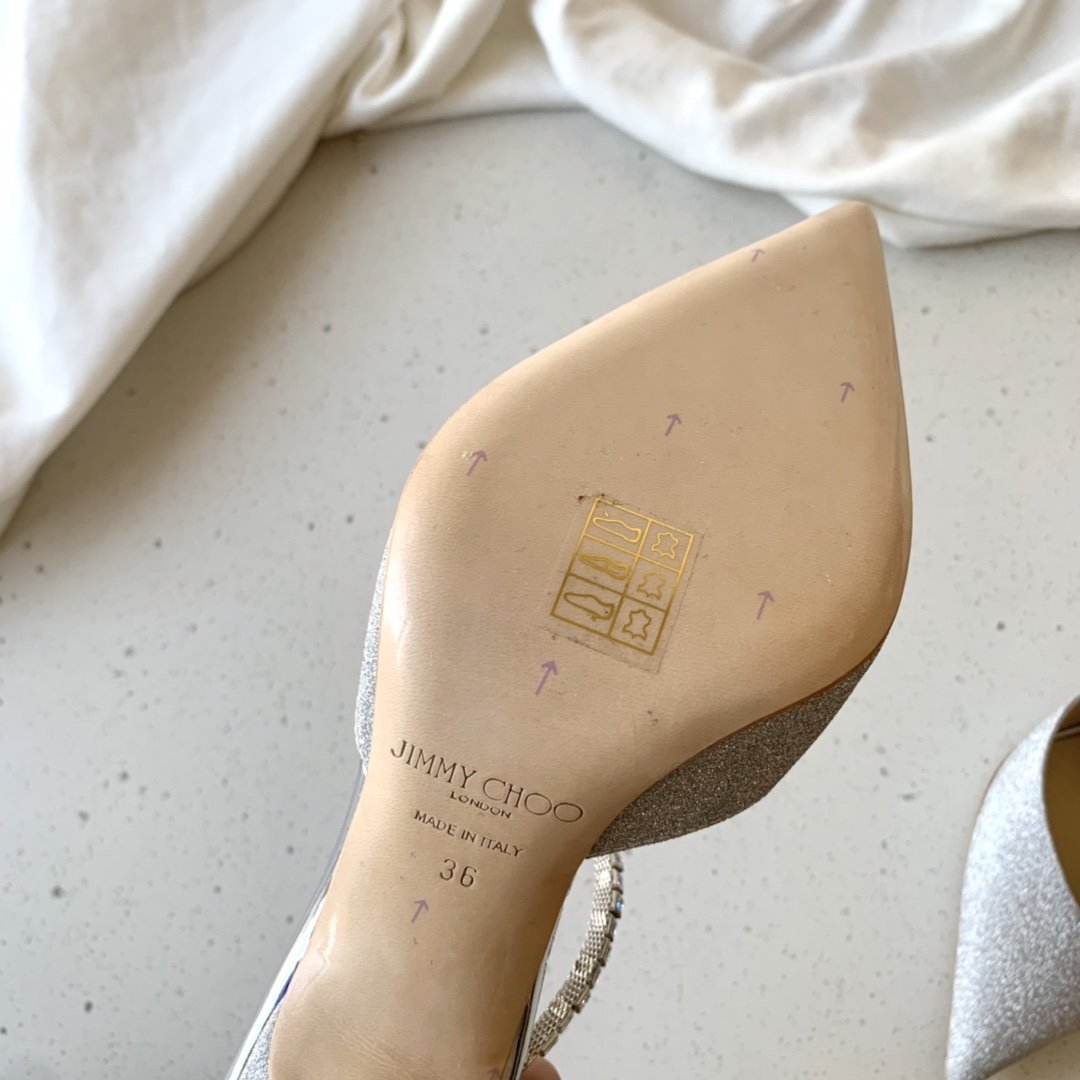 Platinum Ice Dusty Glitter JS Pumps