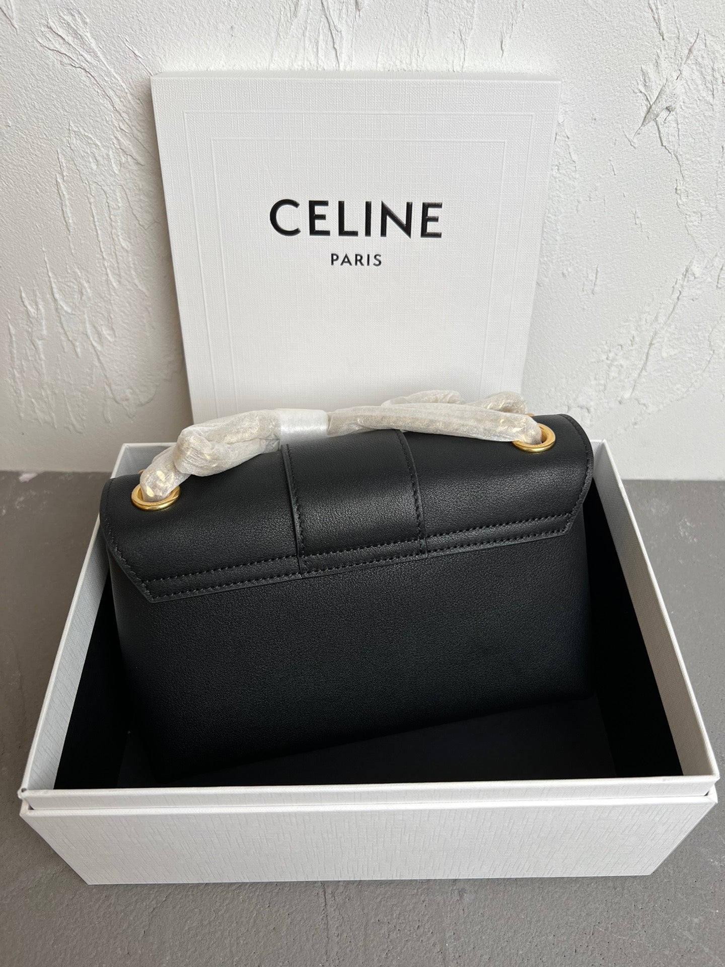 Black Teen  CV Bag With Gold Finishing