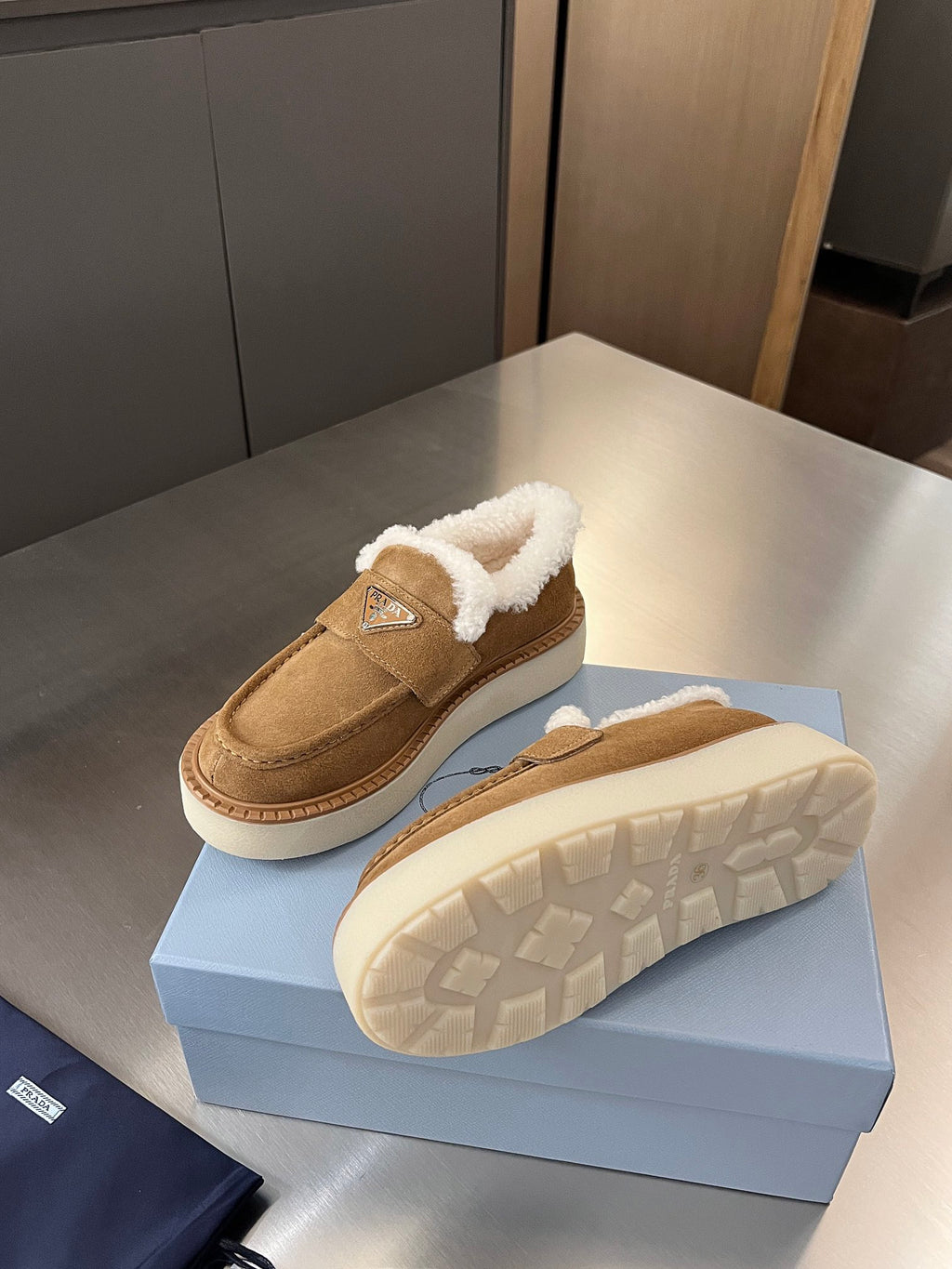 Cinnamon Suede Loafers