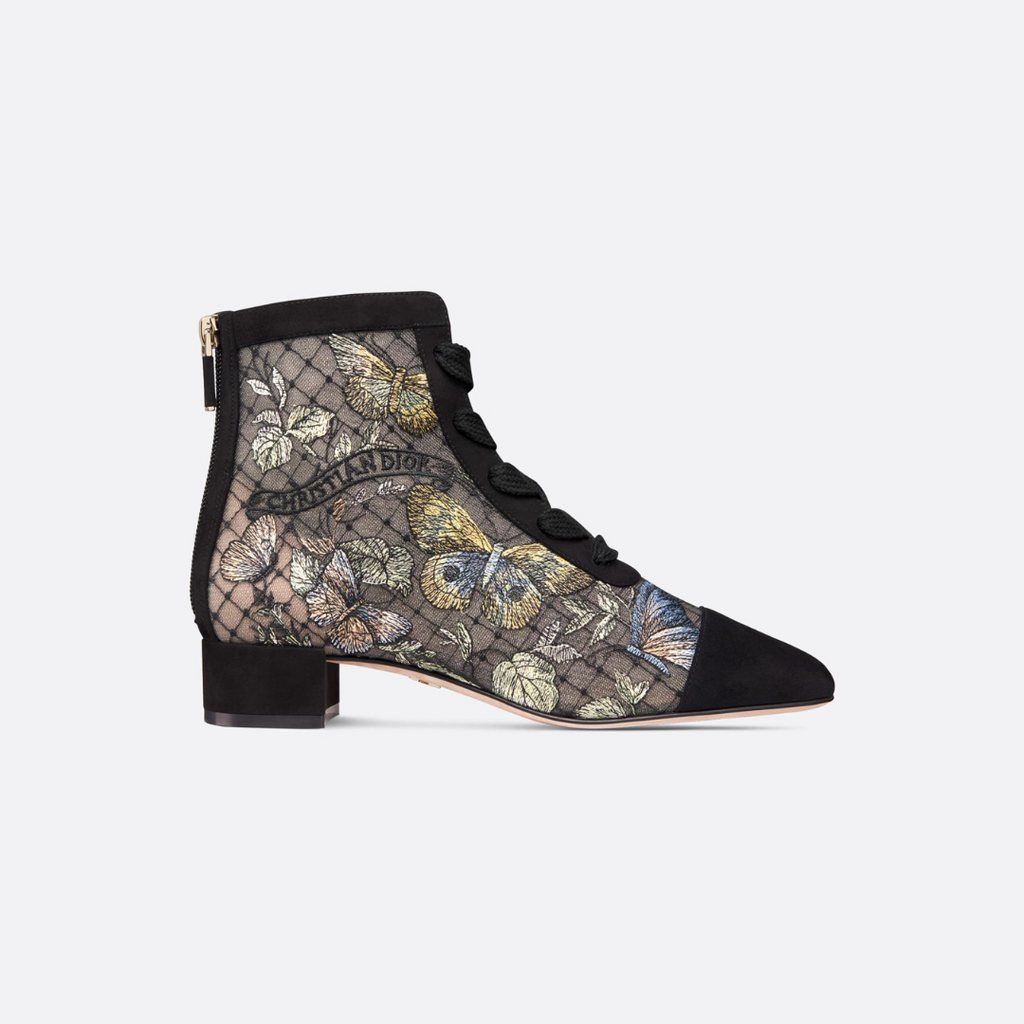 Transparent Mesh & Suede ND Ankle Boot