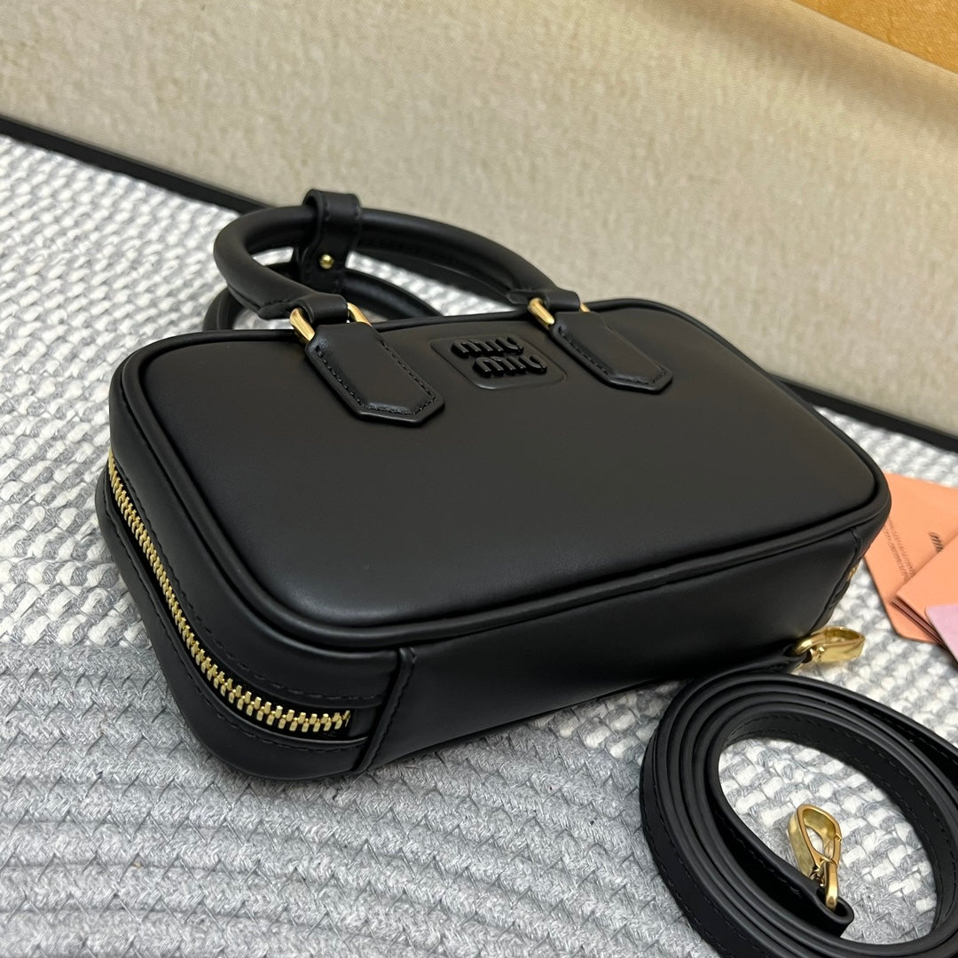 Black Arcadie Leather Mini-Bag