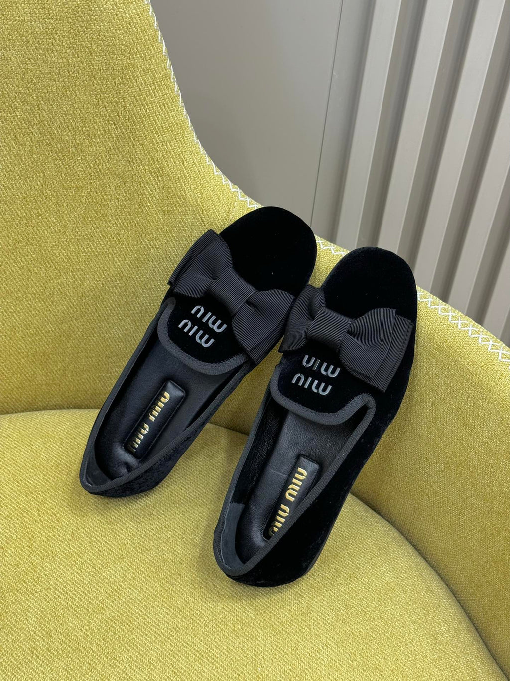 Black Velvet Slippers