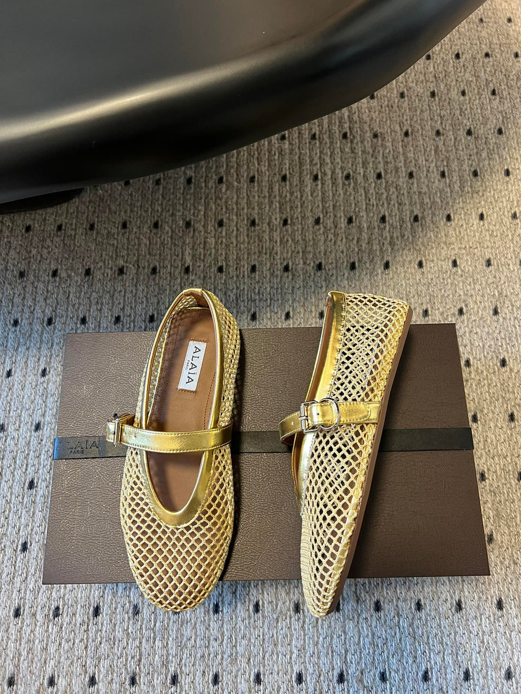 Gold AF Ballet Flats