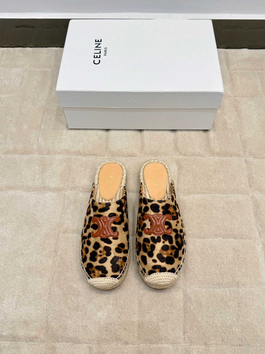 Brown/Beige Les Espadrilles Mule