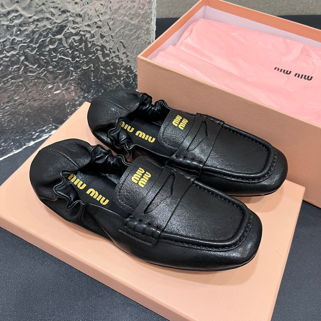 Black Leather Loafers