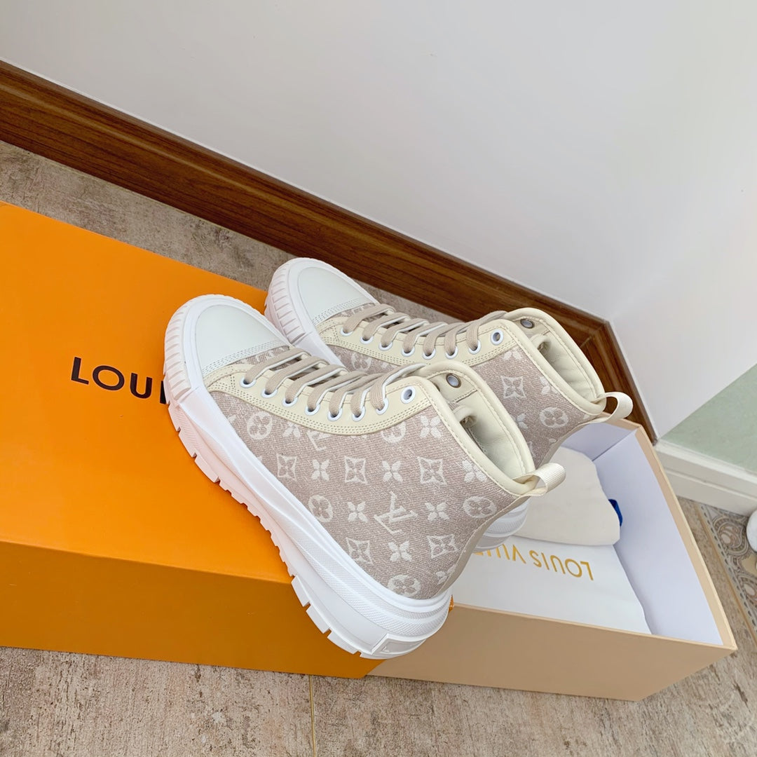 Beige LS High Top Sneaker