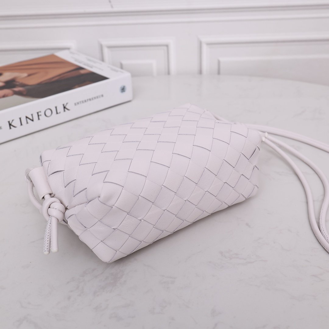 White LC cross-body mini bag