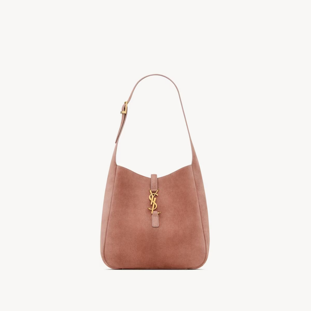 Barely Pink Le 5 à 7 Small Suede Shoulder Bag