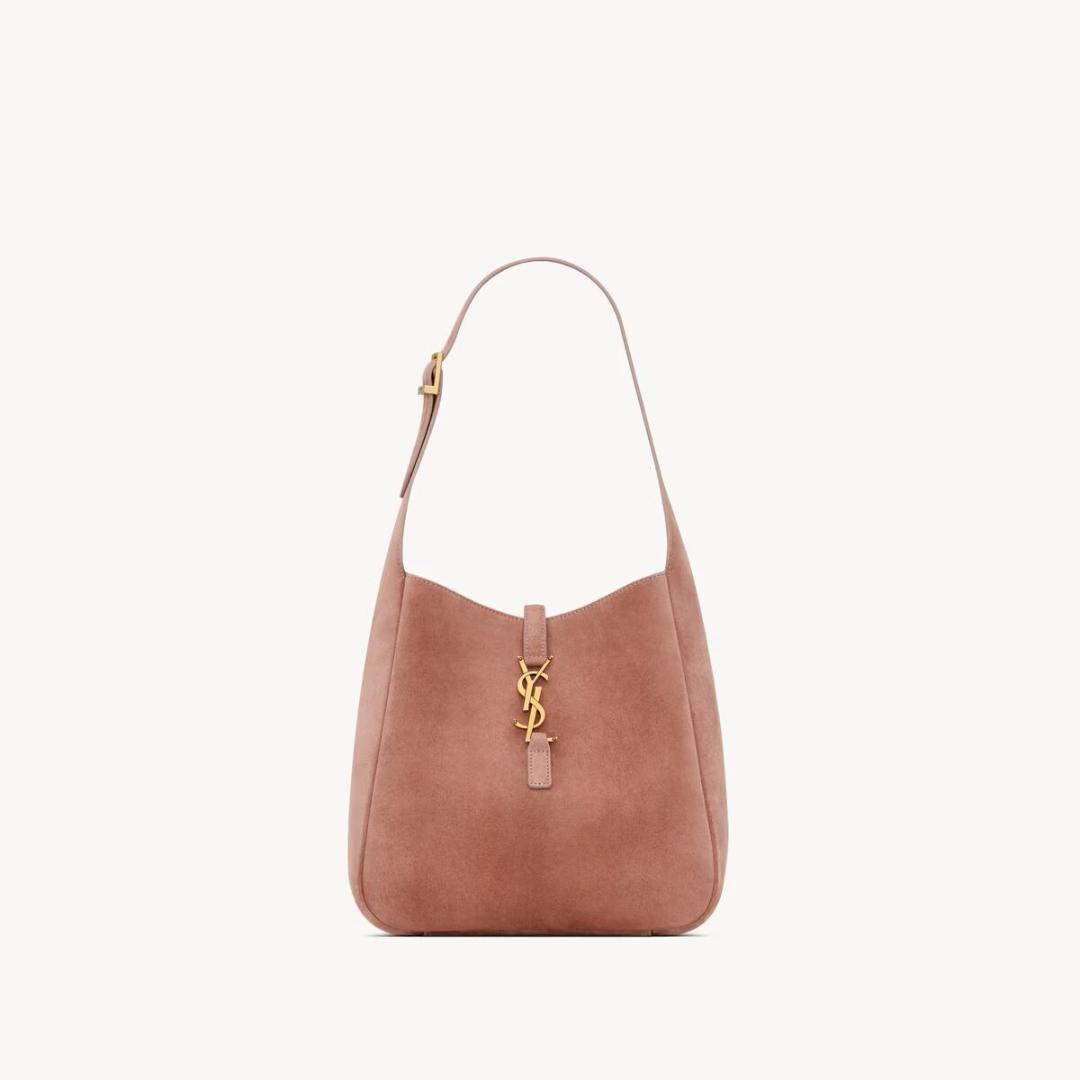 Barely Pink Le 5 à 7 Small Suede Shoulder Bag