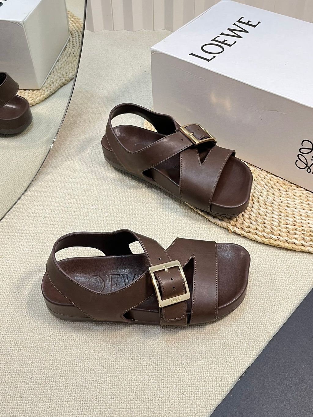 Horse LE Buckle Sandal