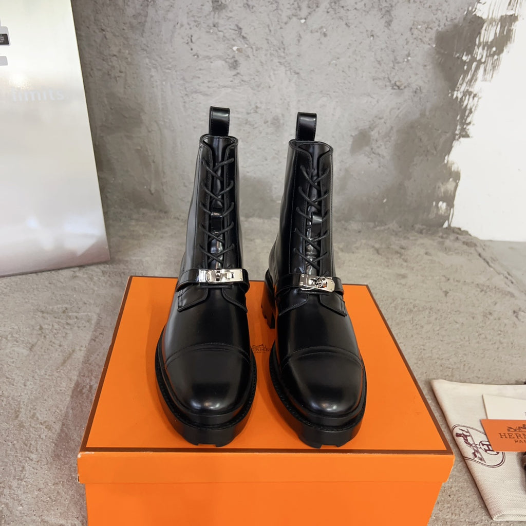 Black Funk Ankle Boot