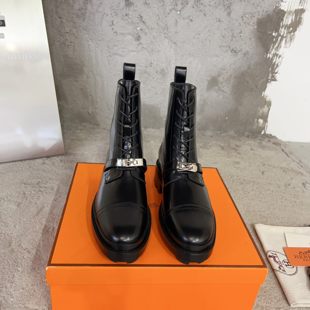 Black Funk Ankle Boot