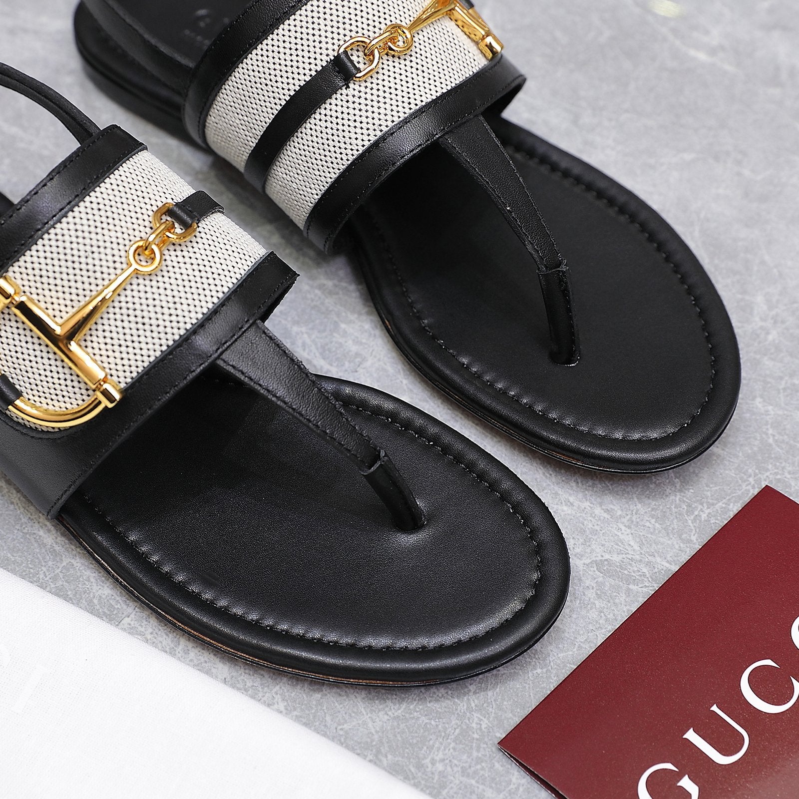 Black Thong Sandal
