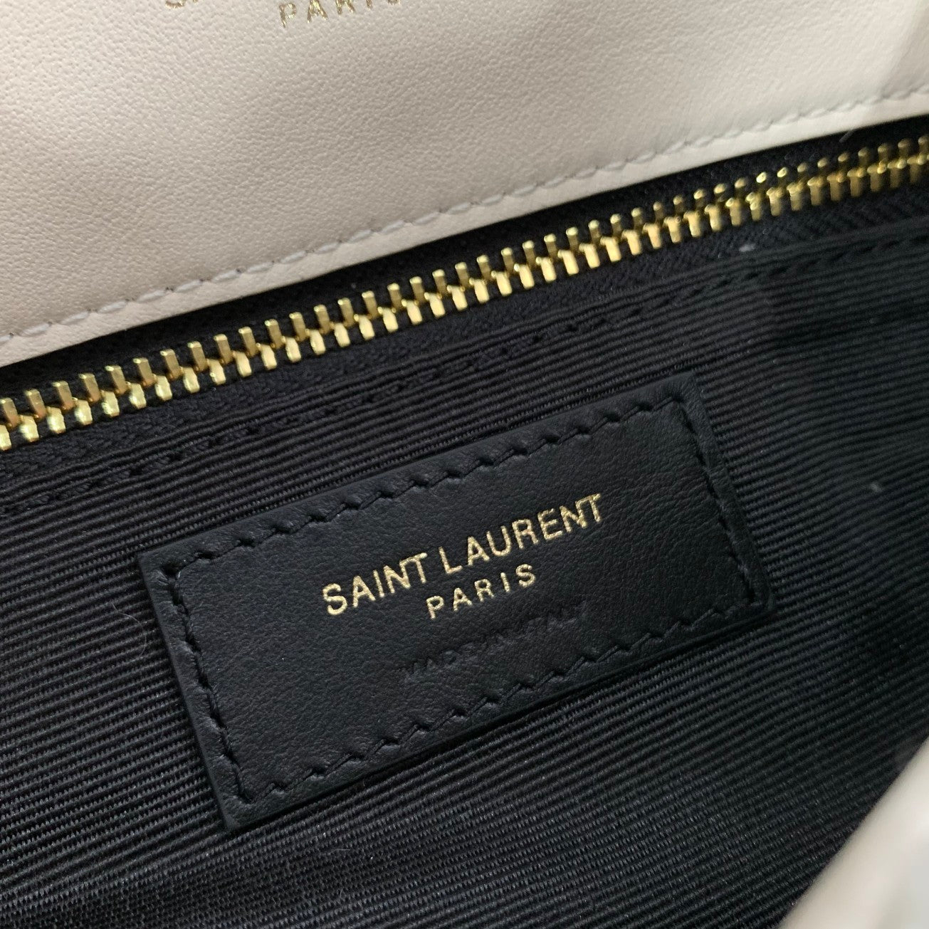 White tweed LP toy bag