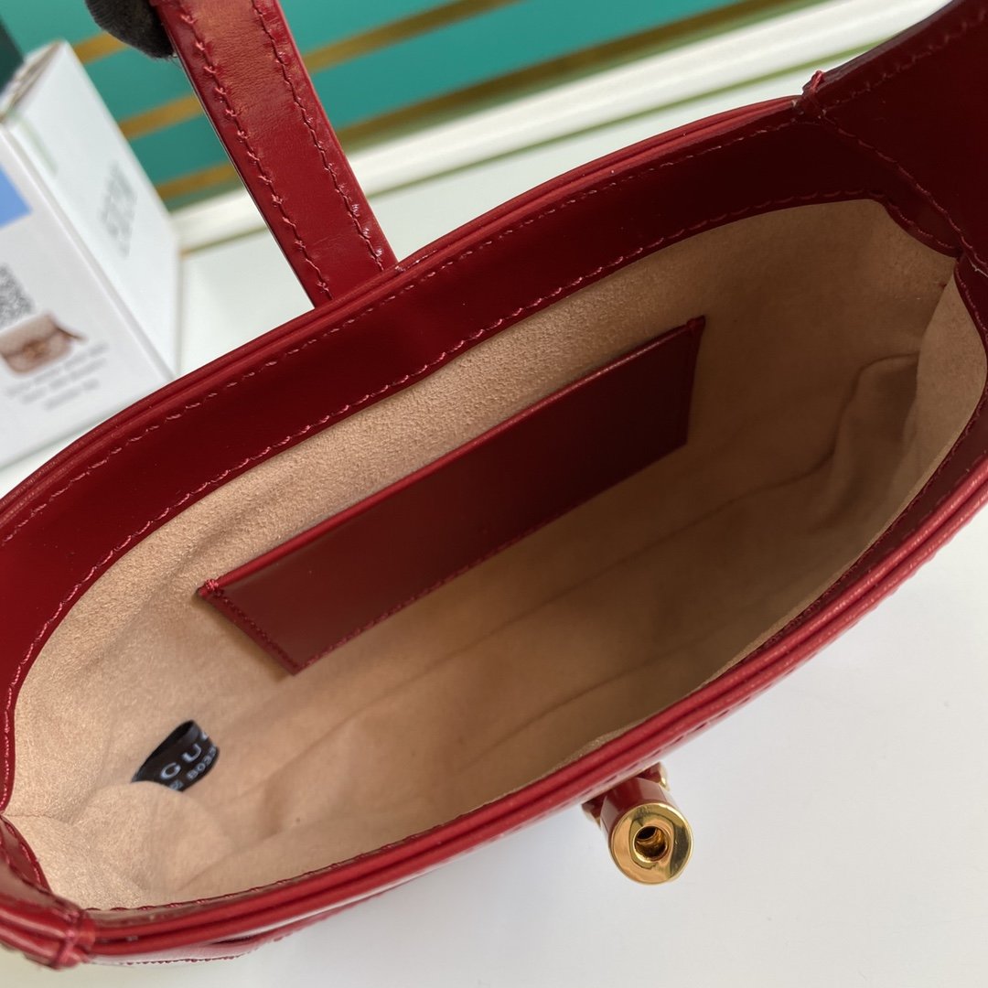 Red GJ 1961 mini shoulder bag