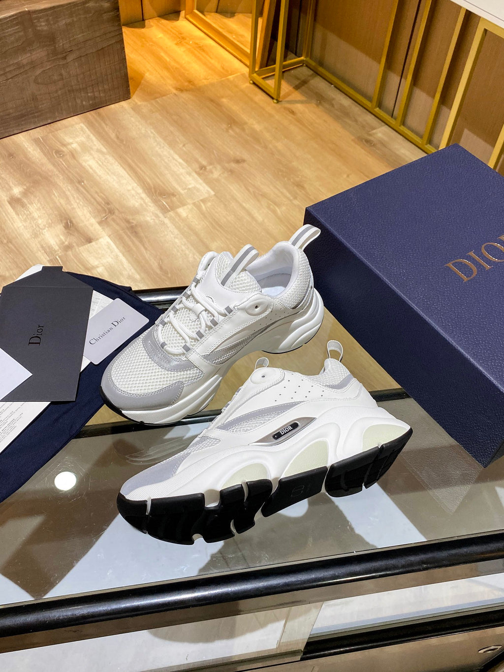 White DB men's sneaker