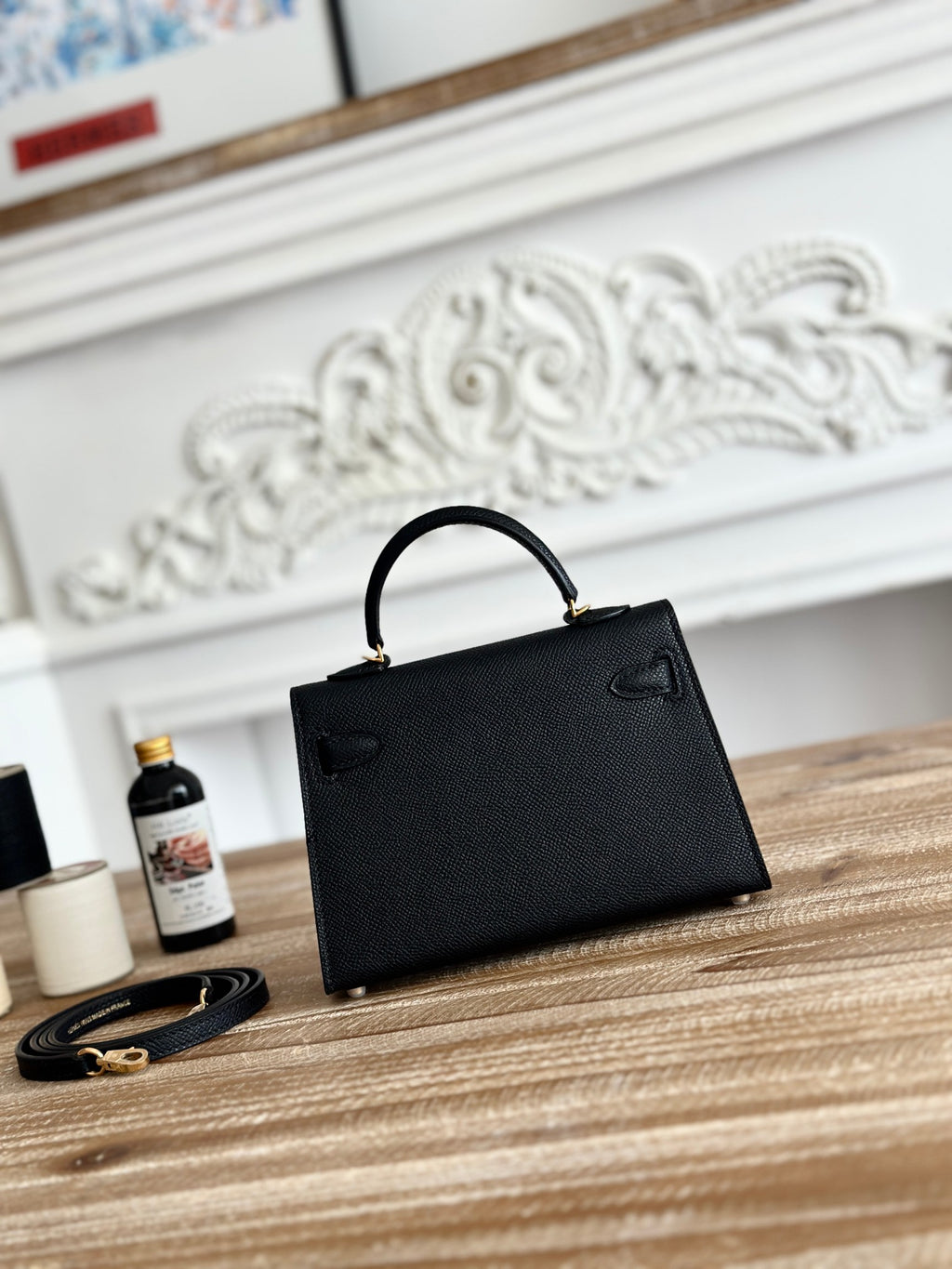 Black Kelly 20 With Gold Hardware