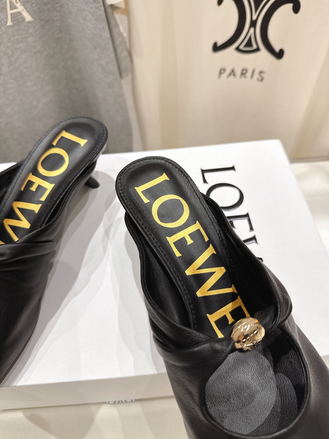 Black Pebble Soft Mule