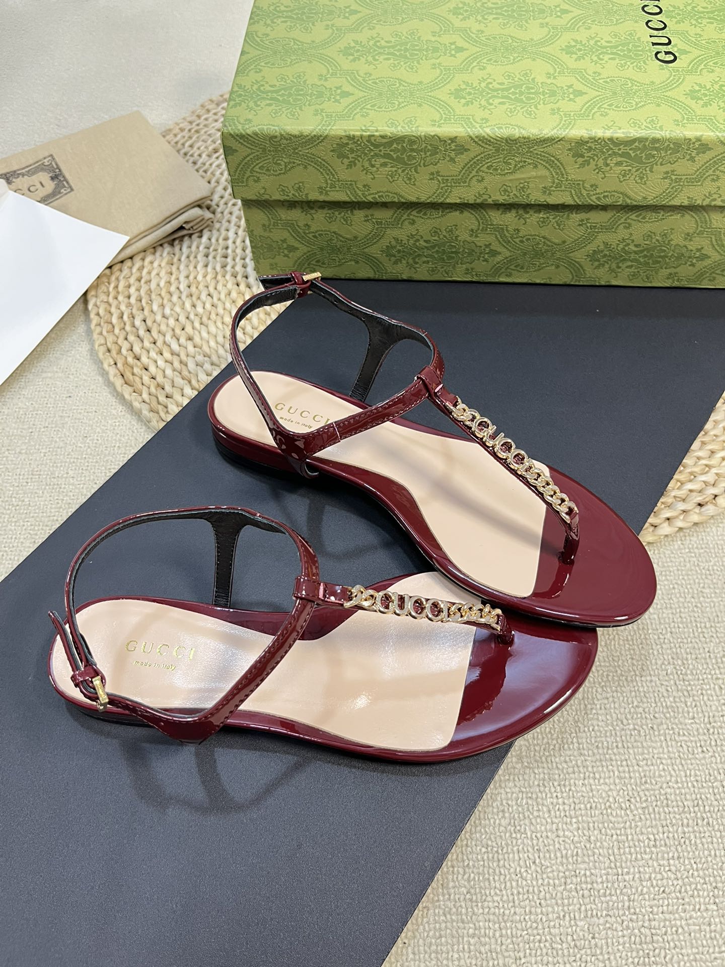 Red GS Thong Sandal