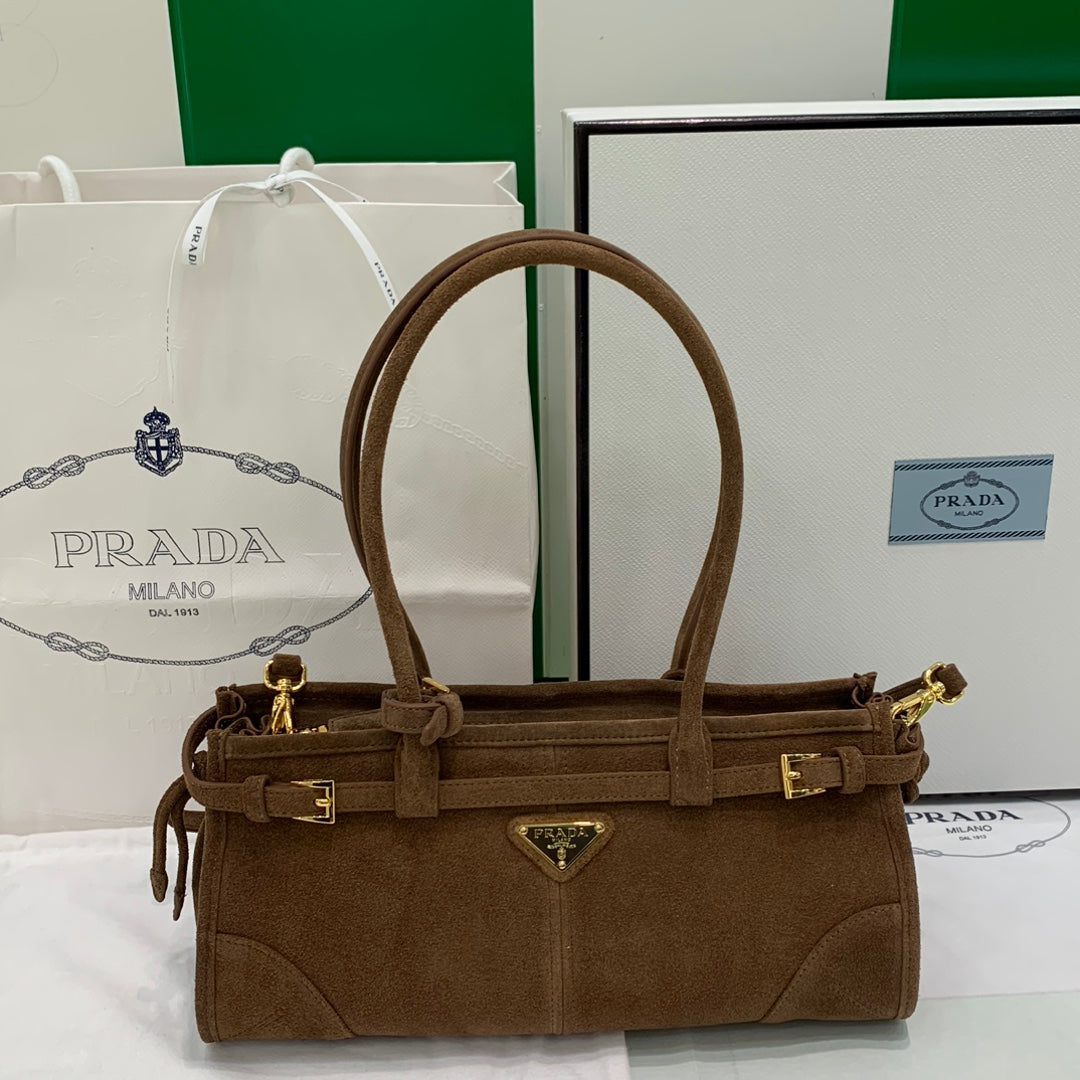 Cocoa Brown Bonnie Medium Suede Handbag