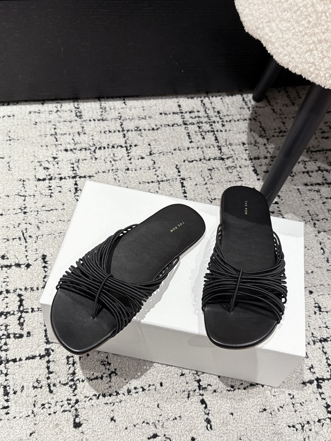 Black Sara Slide Sandal