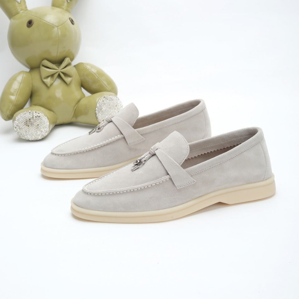 Men's Pearl Gray Sandstone Summer Charms Walk Loafers