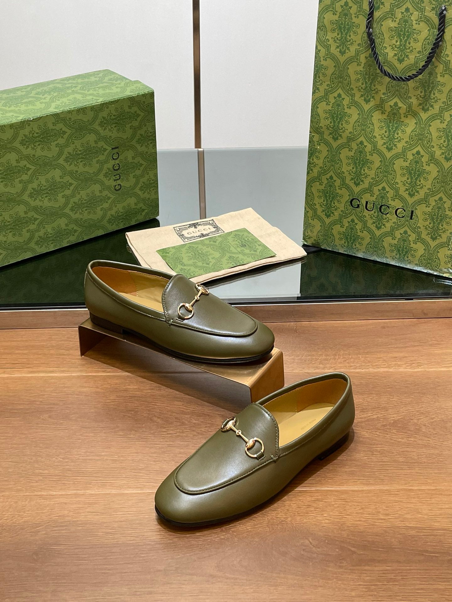 Dark Green Jordaan Loafer