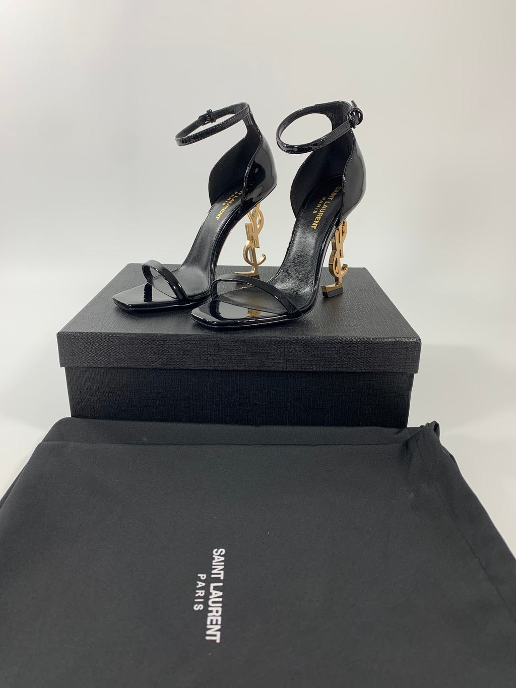 Black Opyum Sandals In Patent Leather