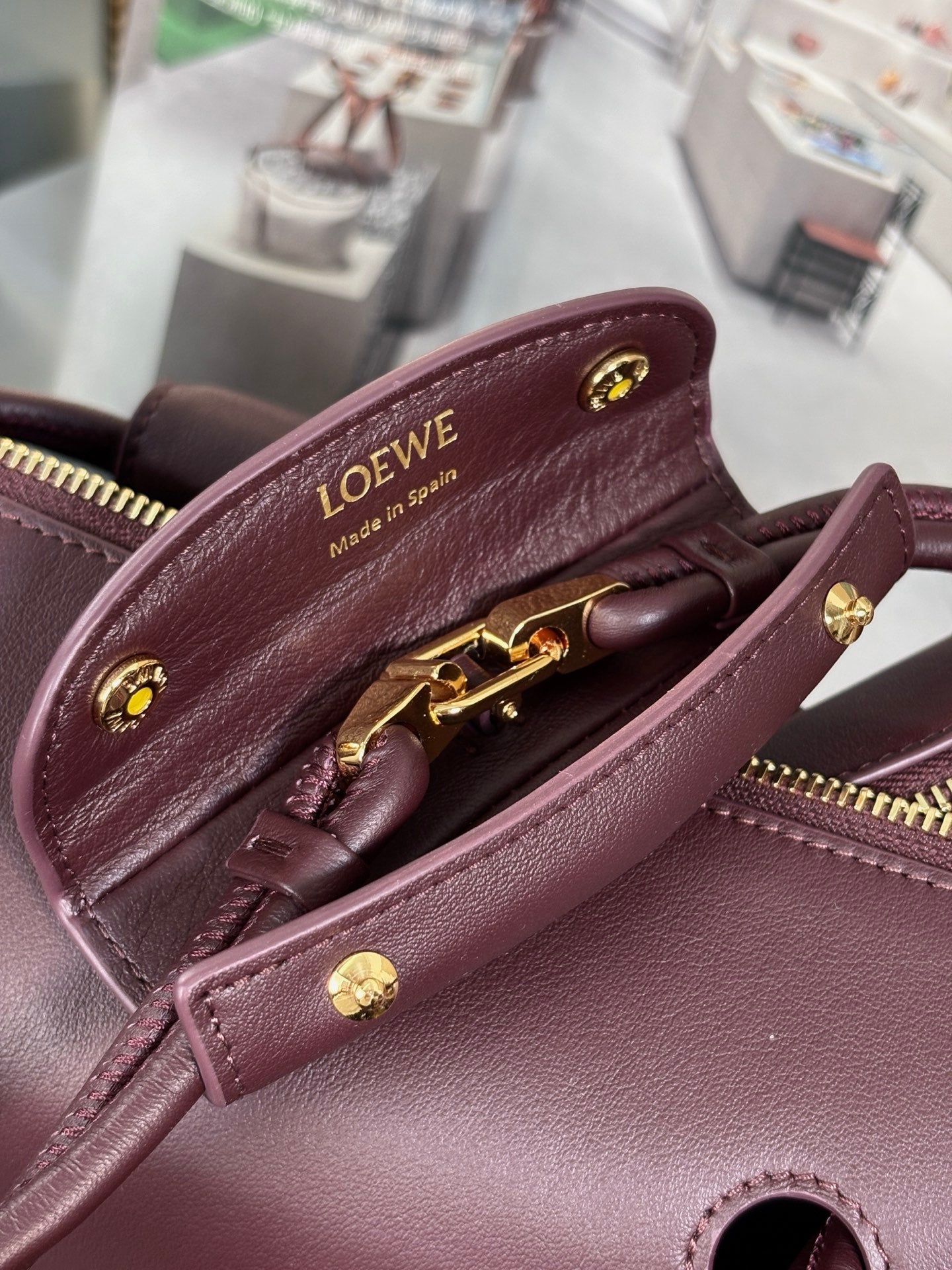 Dark Burgundy Medium Madrid Bag
